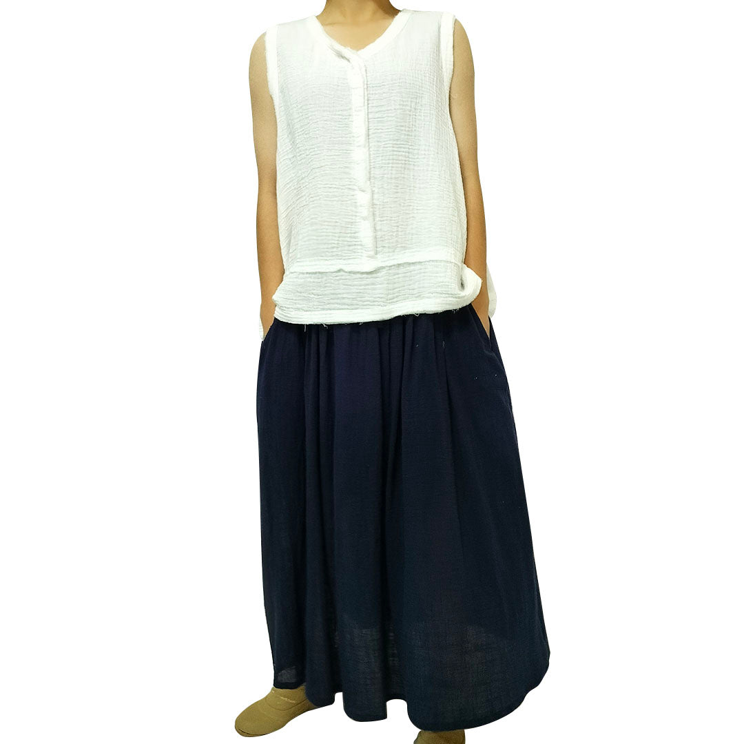 Soft Cotton Linen Women's New Arrival: Versatile, Travel-Friendly Artistic Vest