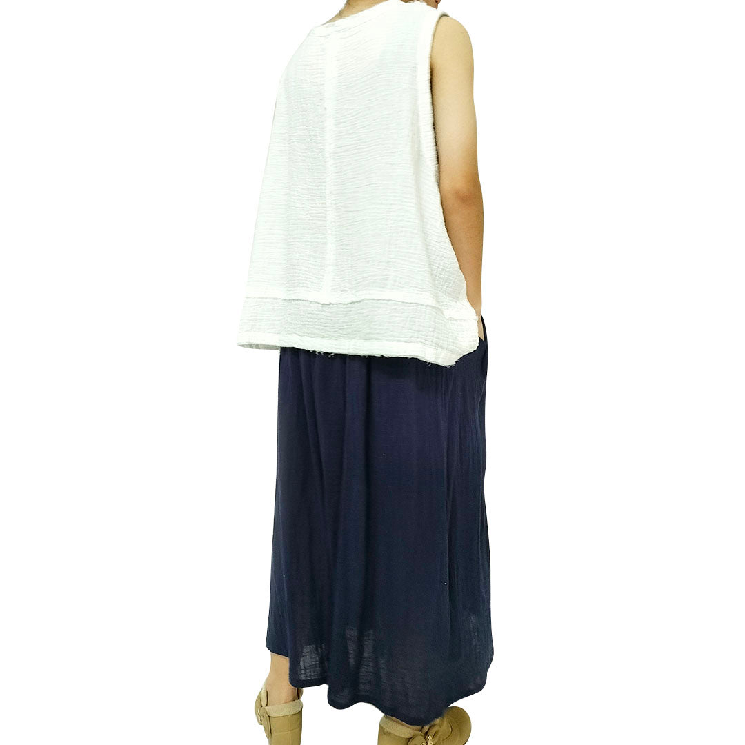 Soft Cotton Linen Women's New Arrival: Versatile, Travel-Friendly Artistic Vest