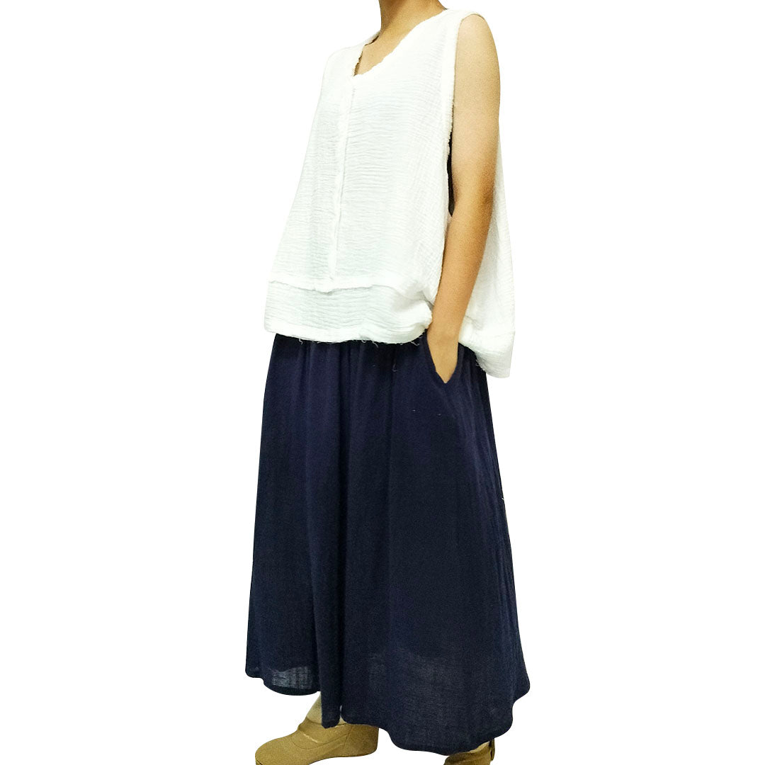 Soft Cotton Linen Women's New Arrival: Versatile, Travel-Friendly Artistic Vest