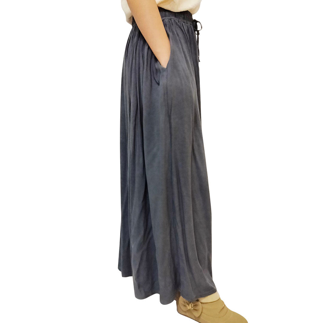 Charming A-Line Skirt: Artistic Cotton Linen, Linen Blend Tie-Dye, with a Flowy Silhouette